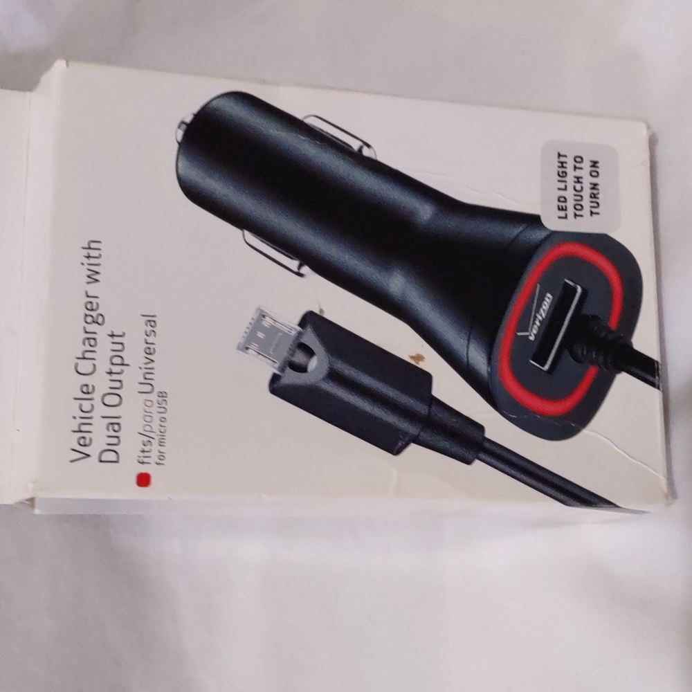 Vehicle charger with dual output